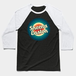 Graphic Sheena Name Retro Vintage Circle Baseball T-Shirt